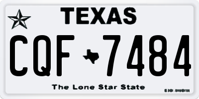 TX license plate CQF7484