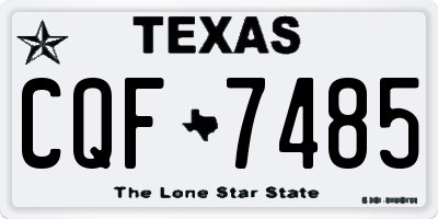 TX license plate CQF7485
