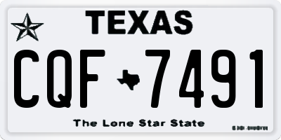 TX license plate CQF7491