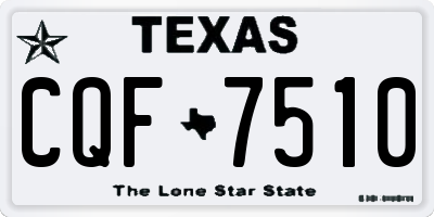 TX license plate CQF7510