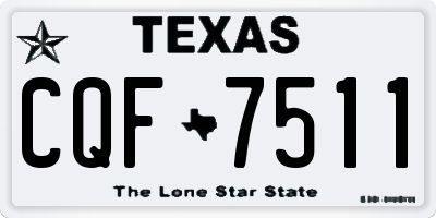 TX license plate CQF7511