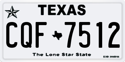 TX license plate CQF7512