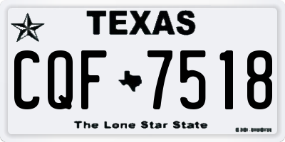TX license plate CQF7518