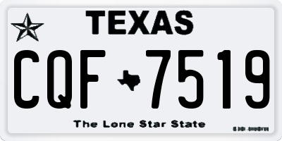 TX license plate CQF7519