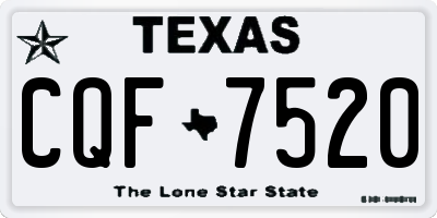 TX license plate CQF7520