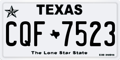 TX license plate CQF7523