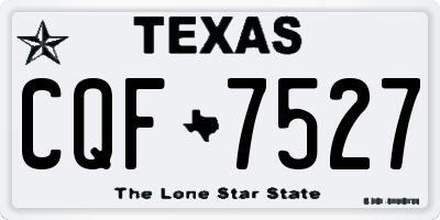 TX license plate CQF7527