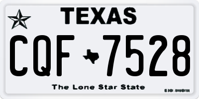TX license plate CQF7528