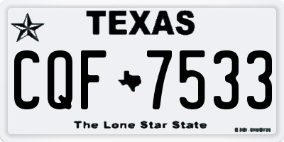 TX license plate CQF7533
