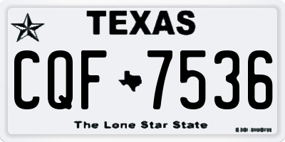 TX license plate CQF7536