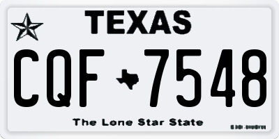 TX license plate CQF7548