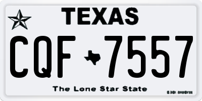 TX license plate CQF7557
