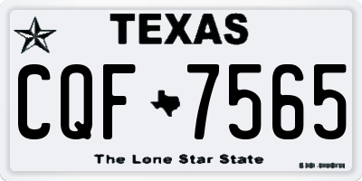 TX license plate CQF7565