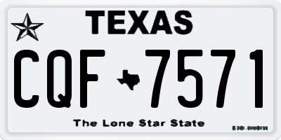 TX license plate CQF7571