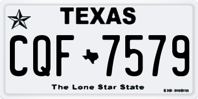 TX license plate CQF7579