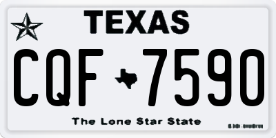 TX license plate CQF7590