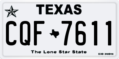 TX license plate CQF7611