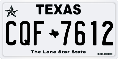 TX license plate CQF7612