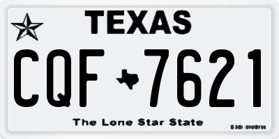 TX license plate CQF7621