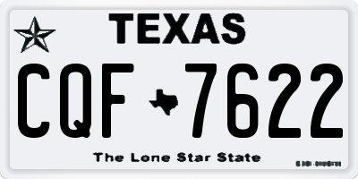 TX license plate CQF7622