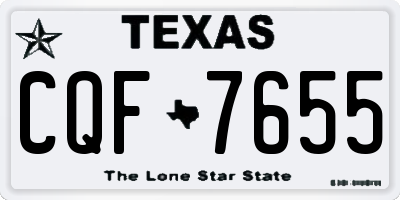 TX license plate CQF7655