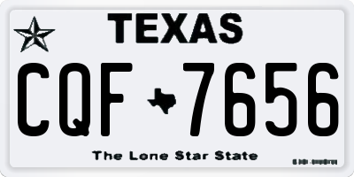 TX license plate CQF7656