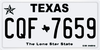 TX license plate CQF7659
