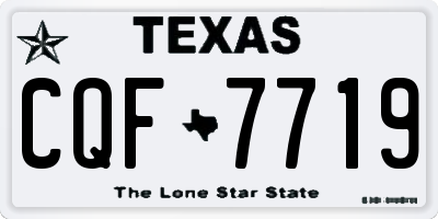 TX license plate CQF7719