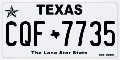 TX license plate CQF7735