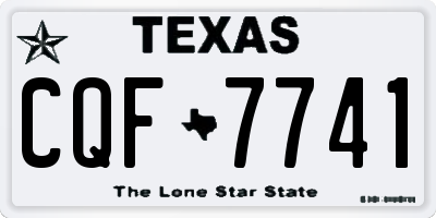 TX license plate CQF7741