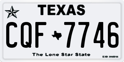 TX license plate CQF7746