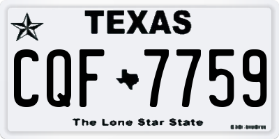 TX license plate CQF7759