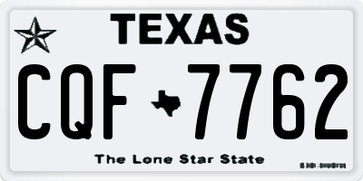 TX license plate CQF7762