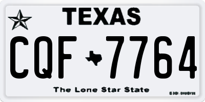 TX license plate CQF7764