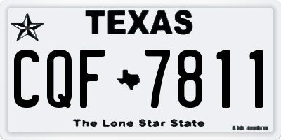 TX license plate CQF7811