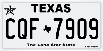 TX license plate CQF7909