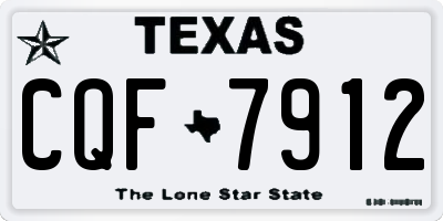 TX license plate CQF7912