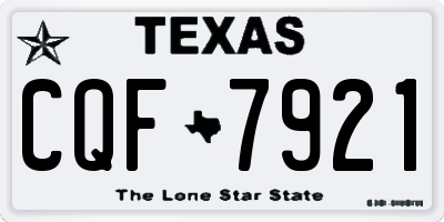 TX license plate CQF7921