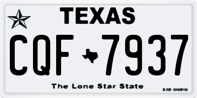 TX license plate CQF7937