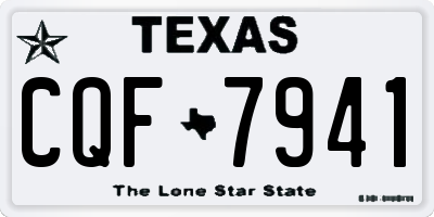TX license plate CQF7941