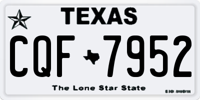 TX license plate CQF7952