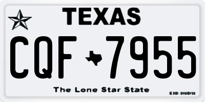 TX license plate CQF7955