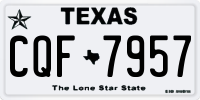 TX license plate CQF7957