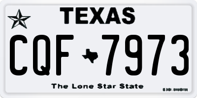 TX license plate CQF7973