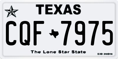 TX license plate CQF7975