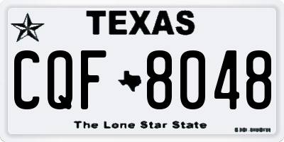 TX license plate CQF8048