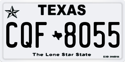 TX license plate CQF8055