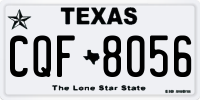 TX license plate CQF8056