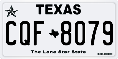 TX license plate CQF8079