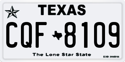TX license plate CQF8109